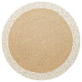 Conceptum Alfombra de Mimbre Ptn 02 Natural y Blanco